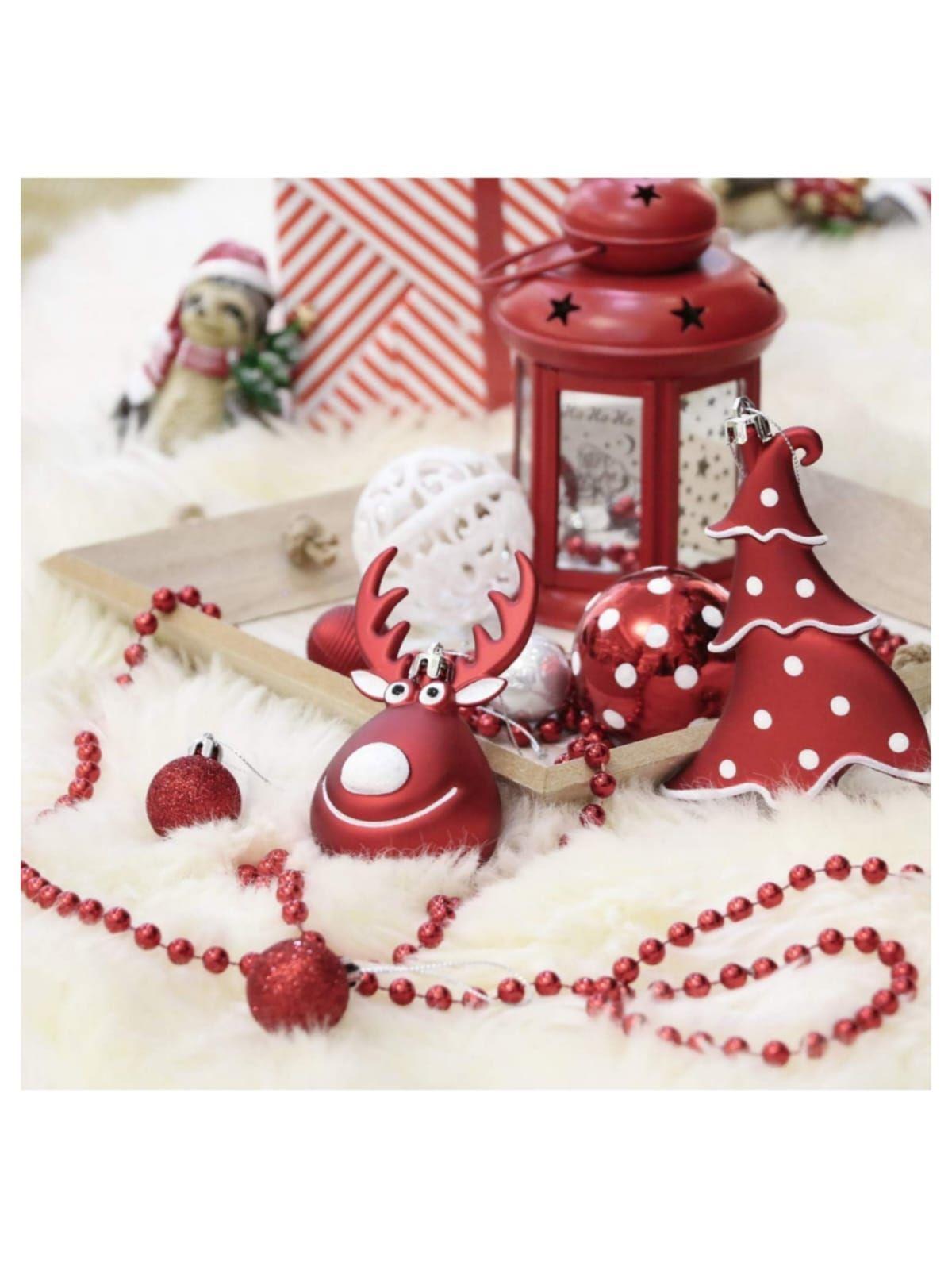 Set Premium 92 Adornos para Árbol de Navidad Decoración Esferas Navideñas-3
