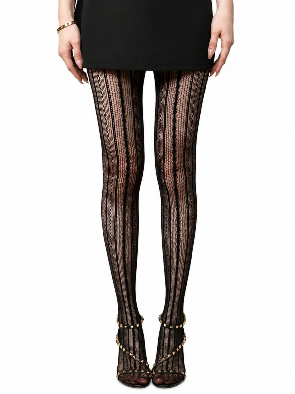 Pantys Mujer Texturizadas de Red Estilo Calado-0