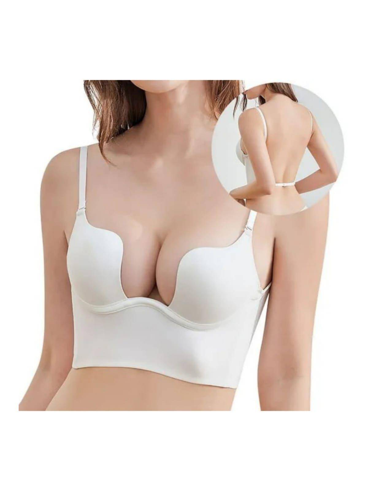 Sosten Sujetador Levanta Busto Push Up Escote Profundo Multiuso CopaB-0
