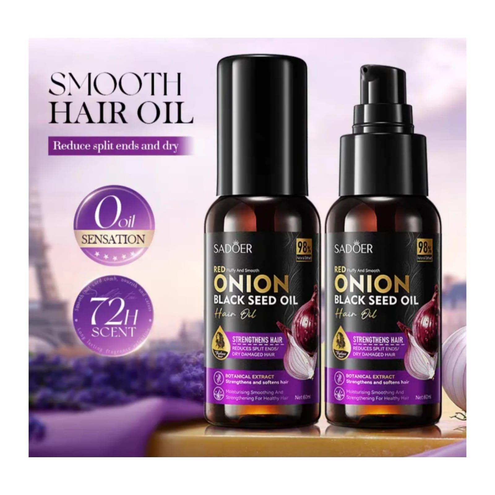 Aceite Capilar De Cebolla y Semilla Negra  Fuerza y Brillo Natural-2