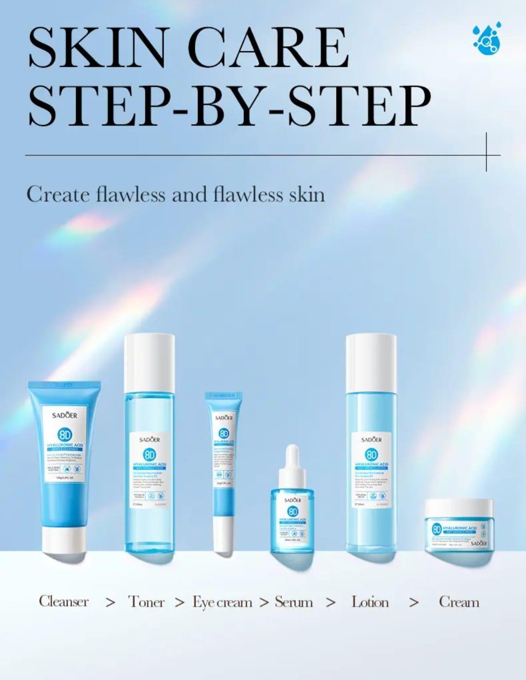 Set Skincare Facial Acido Hialuronico Hidratacnte Antiedad-4
