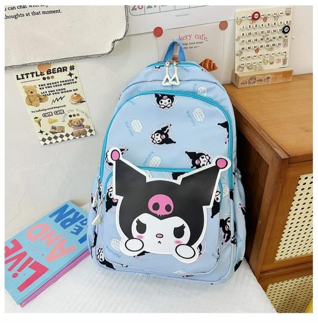 Kuromi Mochila Grande Celeste-3