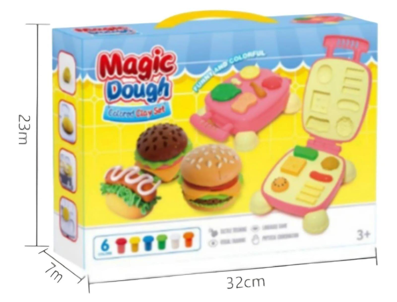  Plastilina Set Hamburguesa Masa Para Jugar Multicolor-4