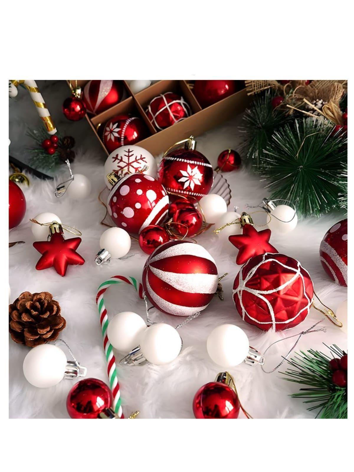 Set Esferas Navideñas  Santa Claus Decoración Arbol Navidad-1