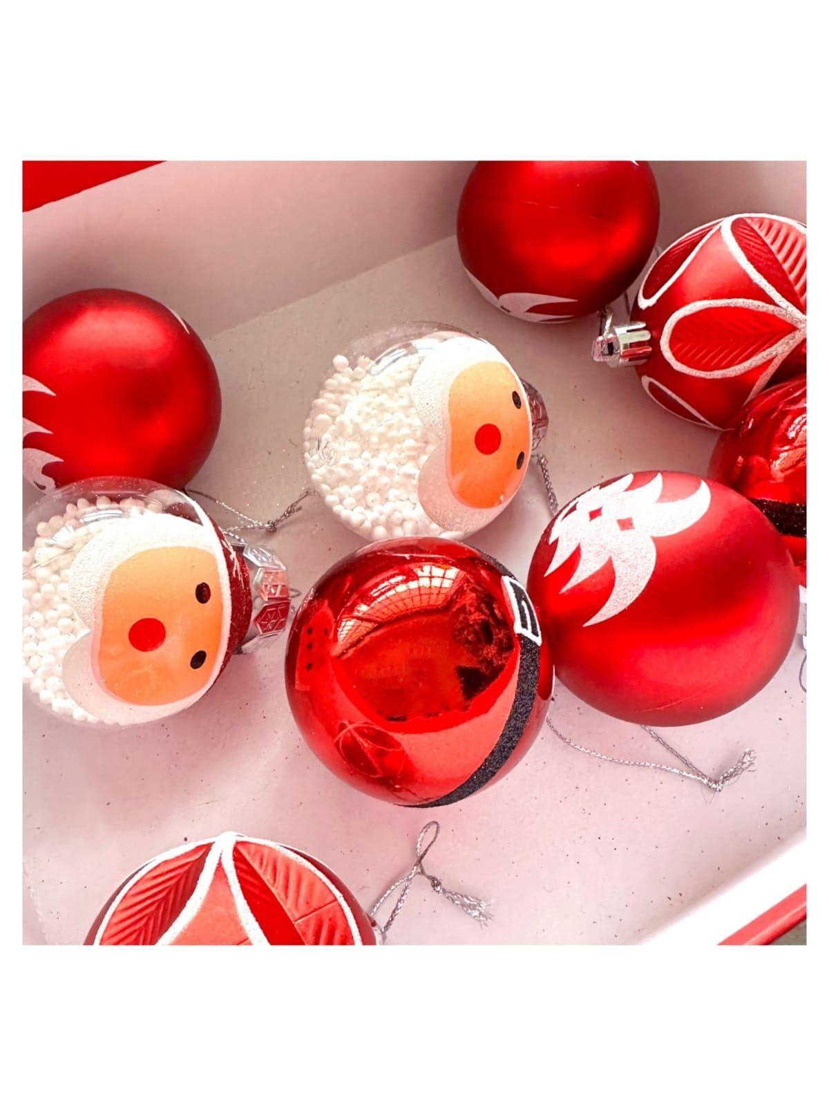 Set Esferas Navideñas  Santa Claus Decoración Arbol Navidad-3