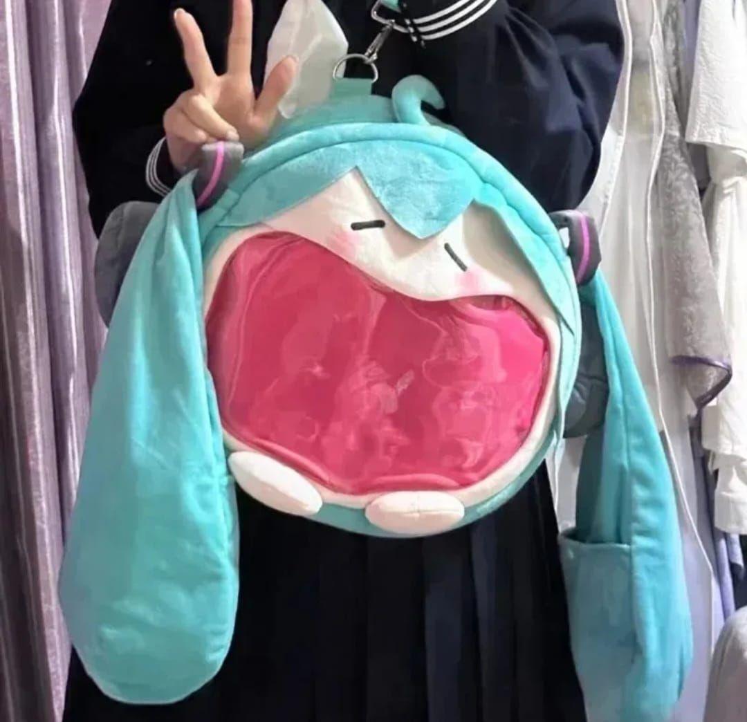 Hatsune Miku Bolso Mochila Grande De Peluche-2