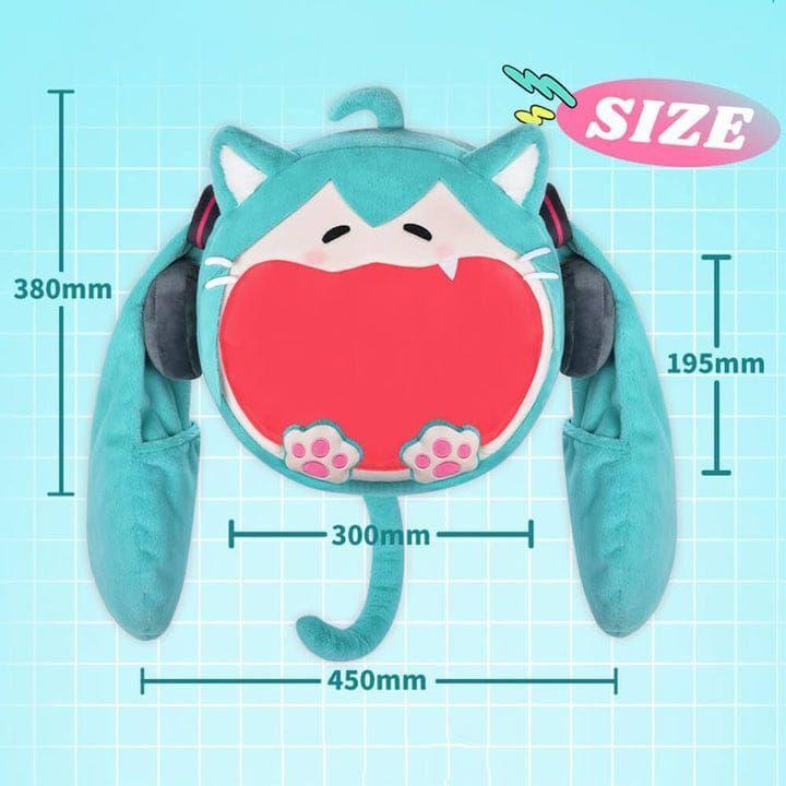 Hatsune Miku Bolso Mochila Grande De Peluche-7