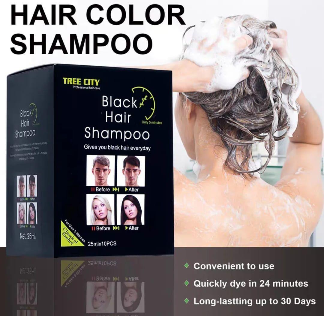 Shampoo Tinte 5 Minutos Negro 10 Sachets-2