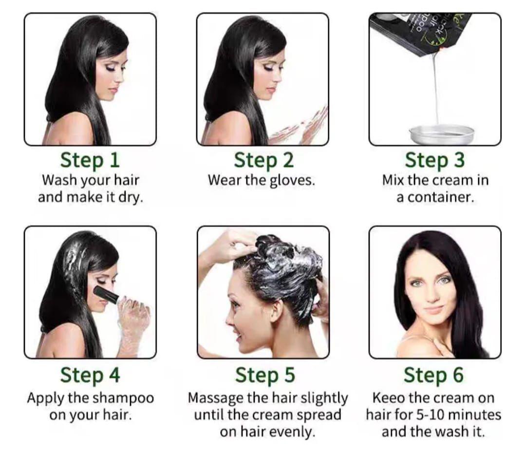 Shampoo Tinte 5 Minutos Negro 10 Sachets-3