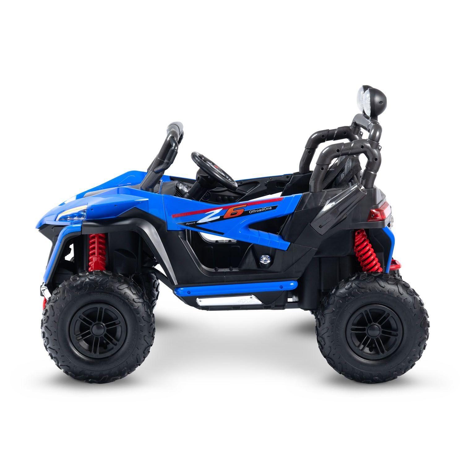 New Buggy XL Doble Asiento Ruedas De Goma Azul-1