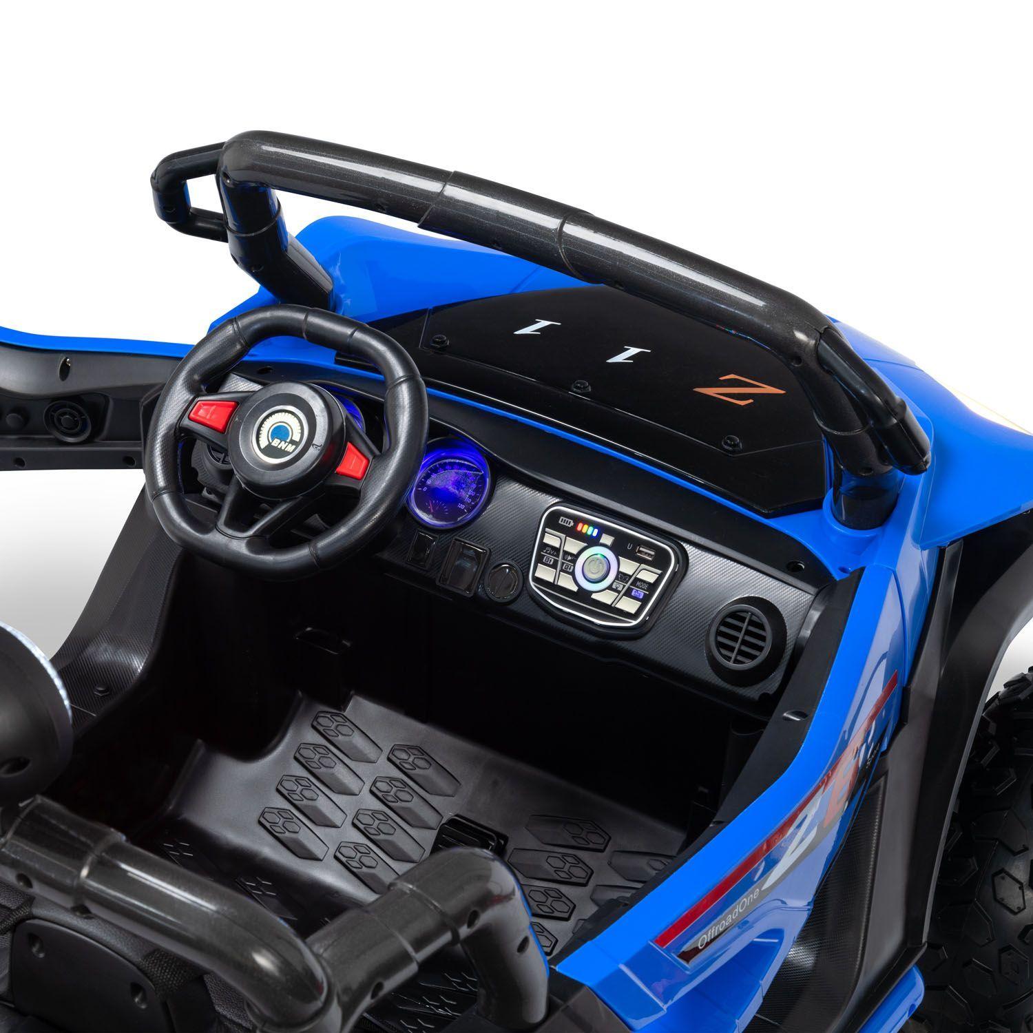 New Buggy XL Doble Asiento Ruedas De Goma Azul-3