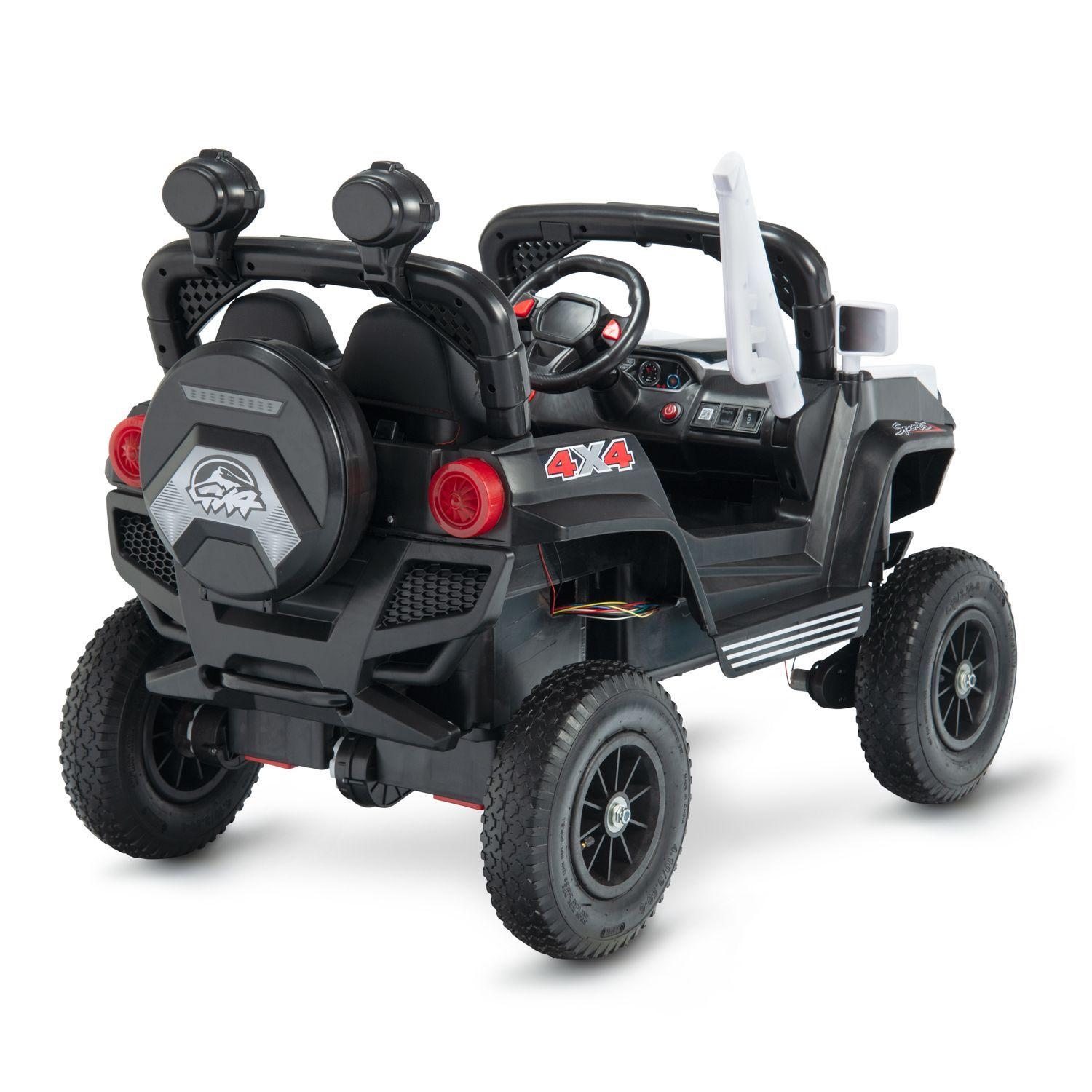 BUGGY 4 MOTORES RUEDAS GOMA BLANCO-2
