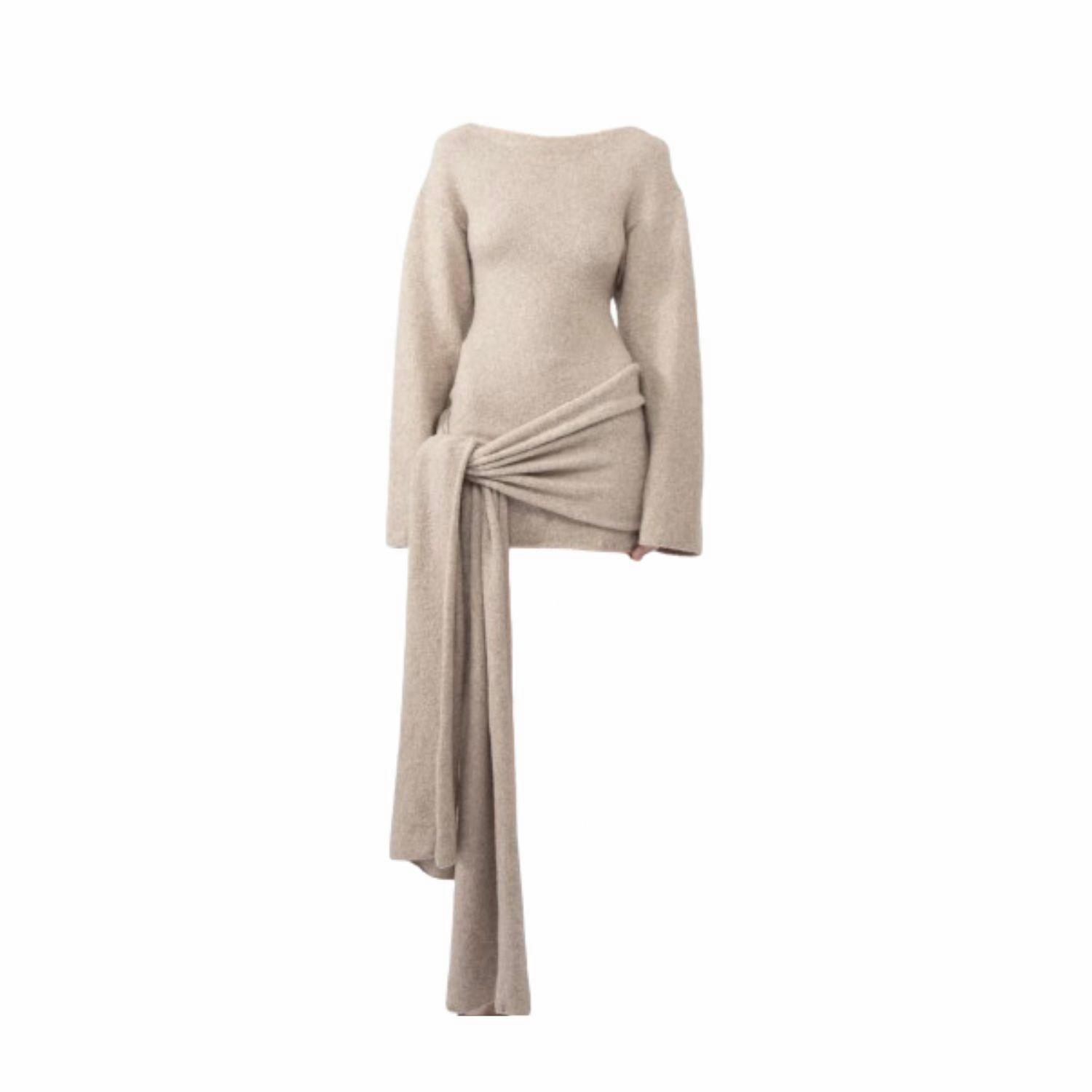 Vestido Corto Invierno Gris Musera-0
