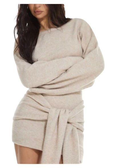 Vestido Corto Invierno Gris Musera-1
