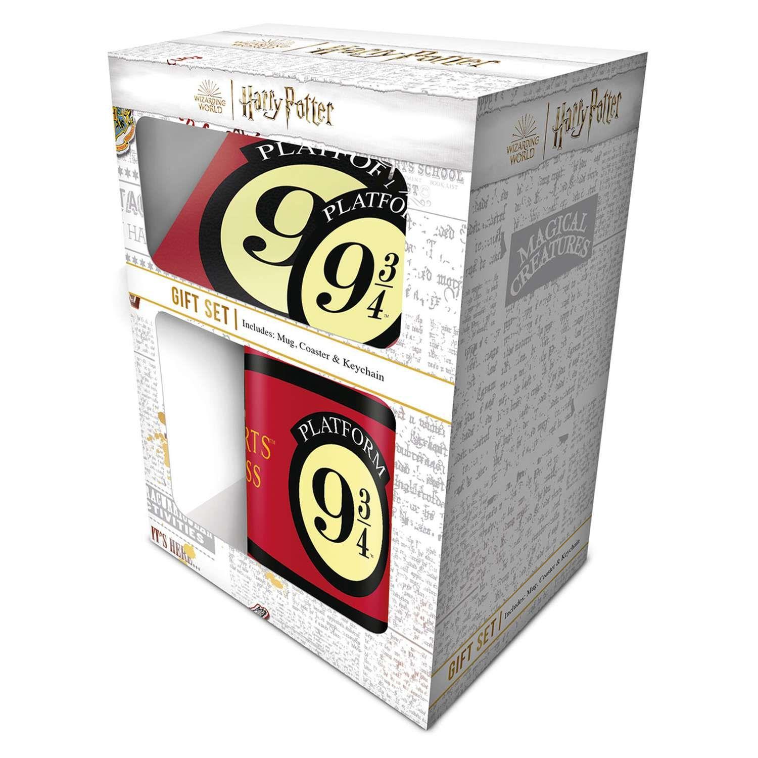 Set de Regalo Harry Potter - Plataforma 9 3/4 (Tazón y Posavasos)-2