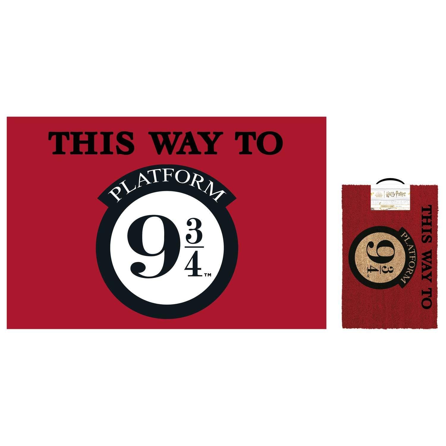 Limpiapies Harry Potter - "This Way to Platform 9 3/4"-2