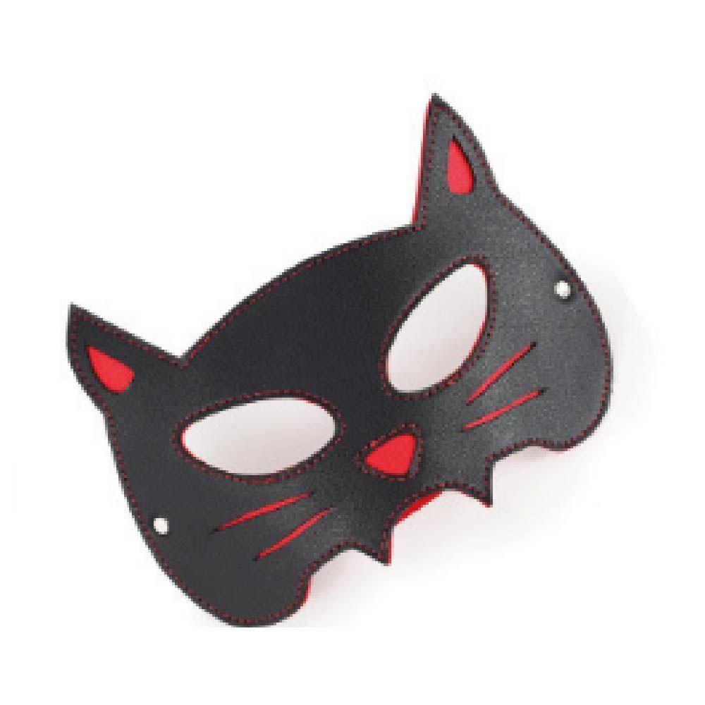 Mascara Gatito Rojo Negro-0