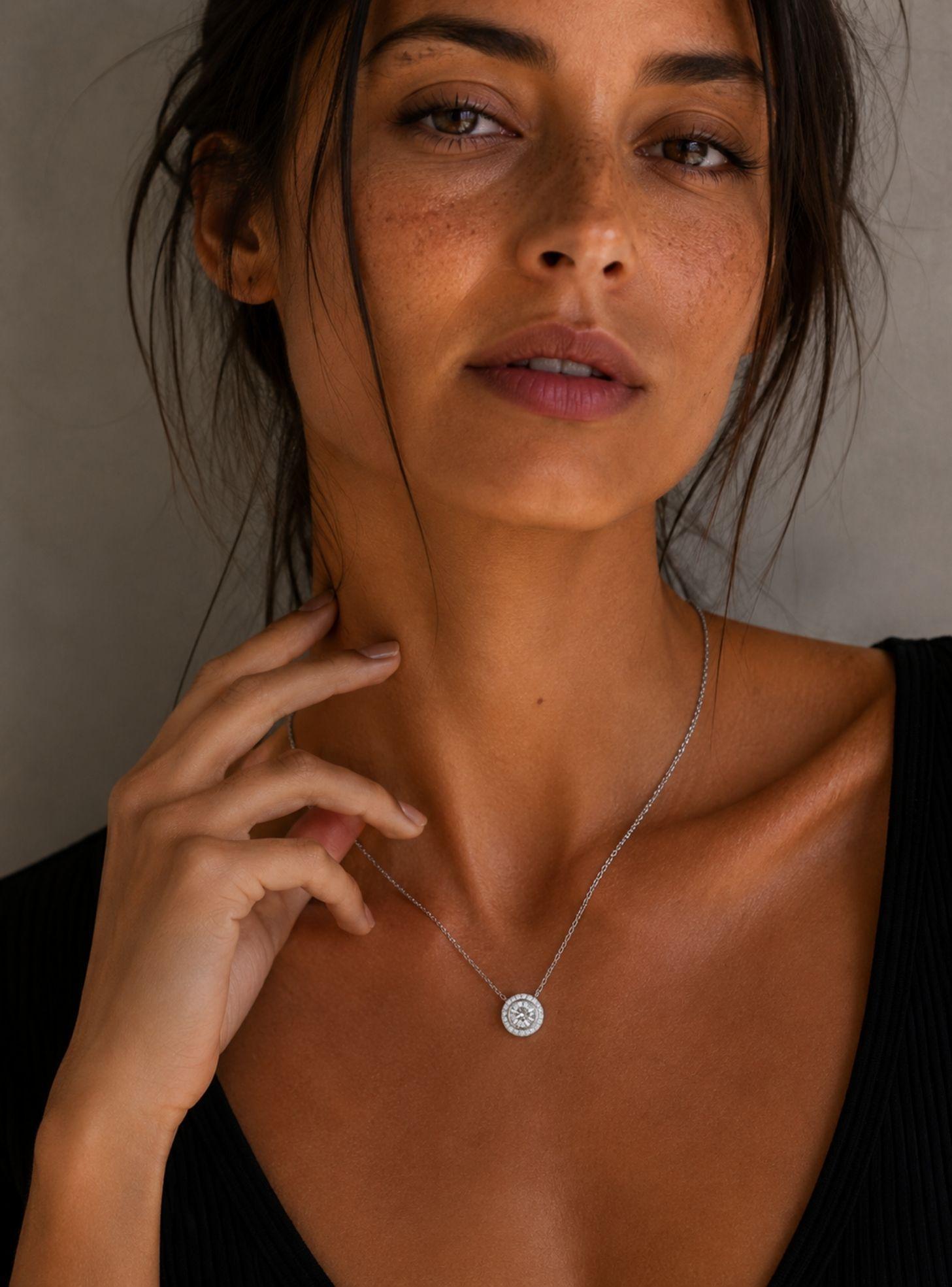 Collar Angelical Rodio Cristales de Austria – Collar Mujer Elegante -2