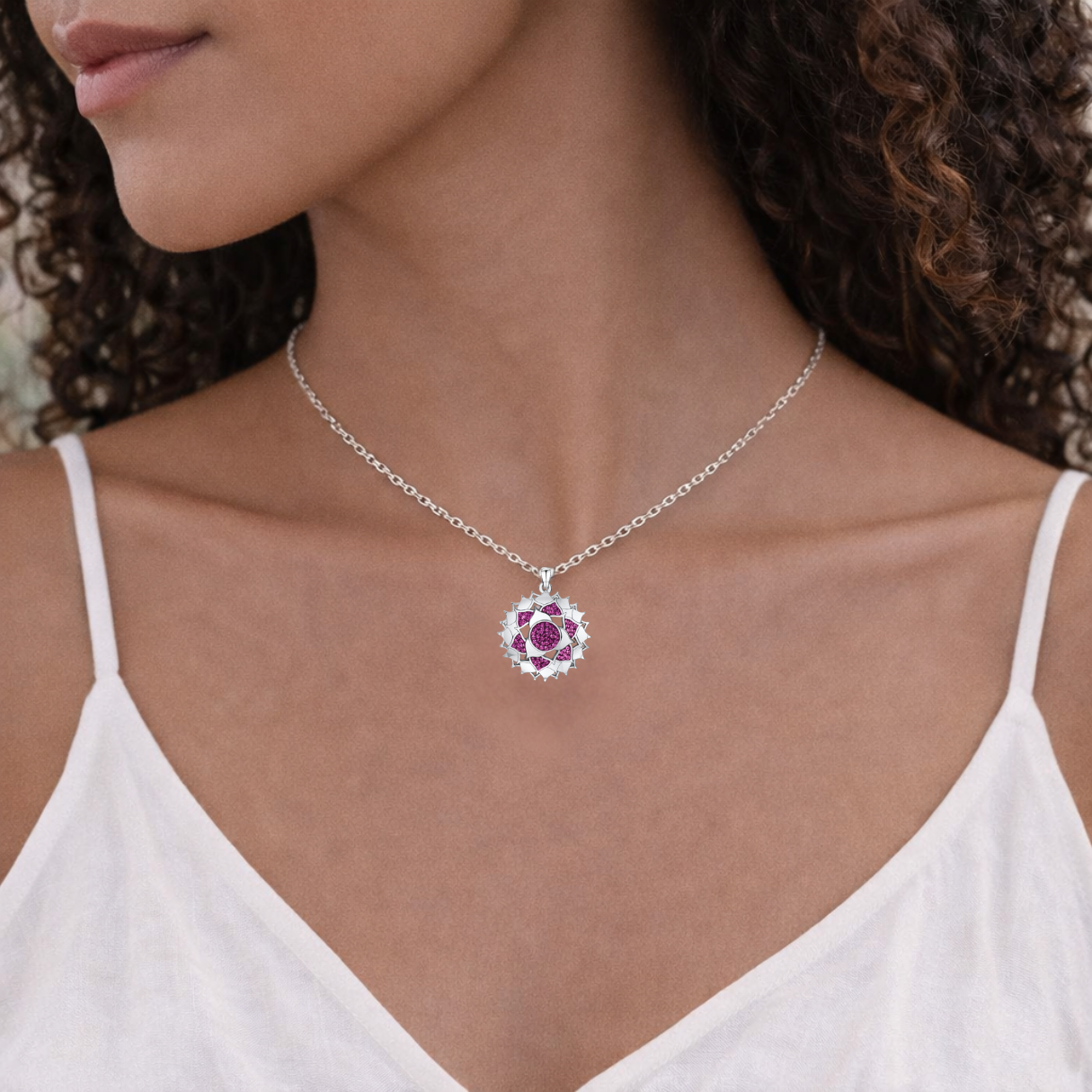 Colgante Mystic Spirit Chakras con Cristales de Austria-2