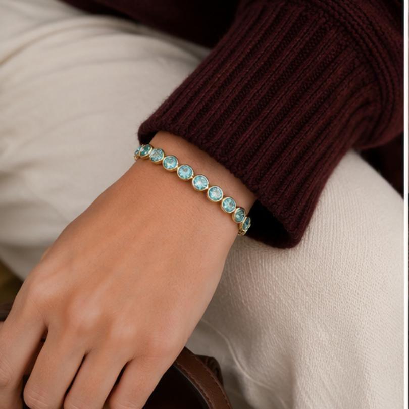 Pulsera Tennis con Cristales de Austria Nueva colección-6
