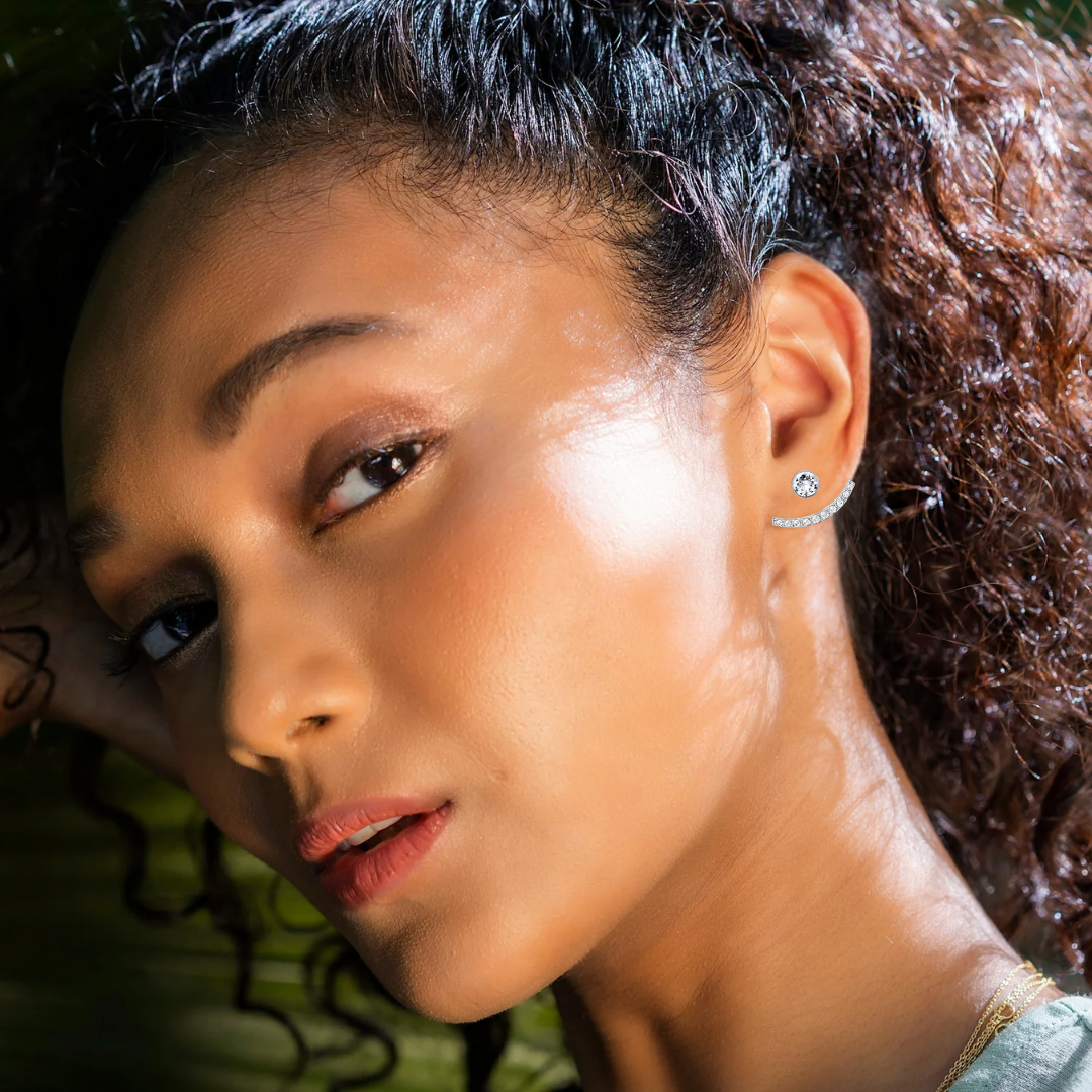 Aros Doble Vista Muse con Cristales de Austria-3