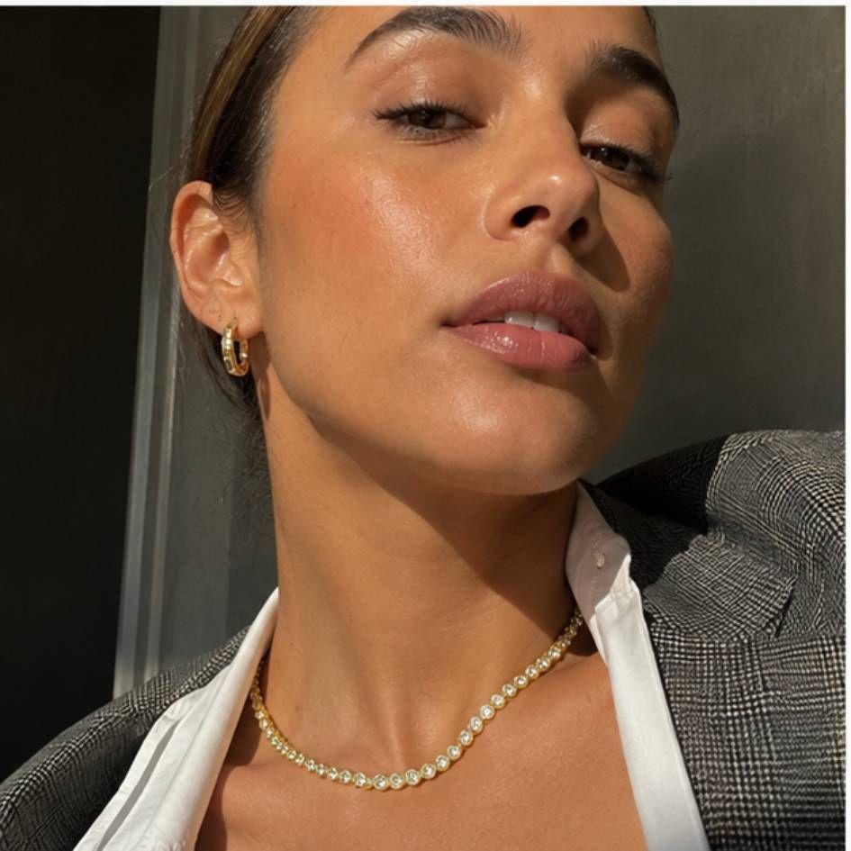 Collar Tennis Oro Mujer con Cristales de Austria Elegante -5