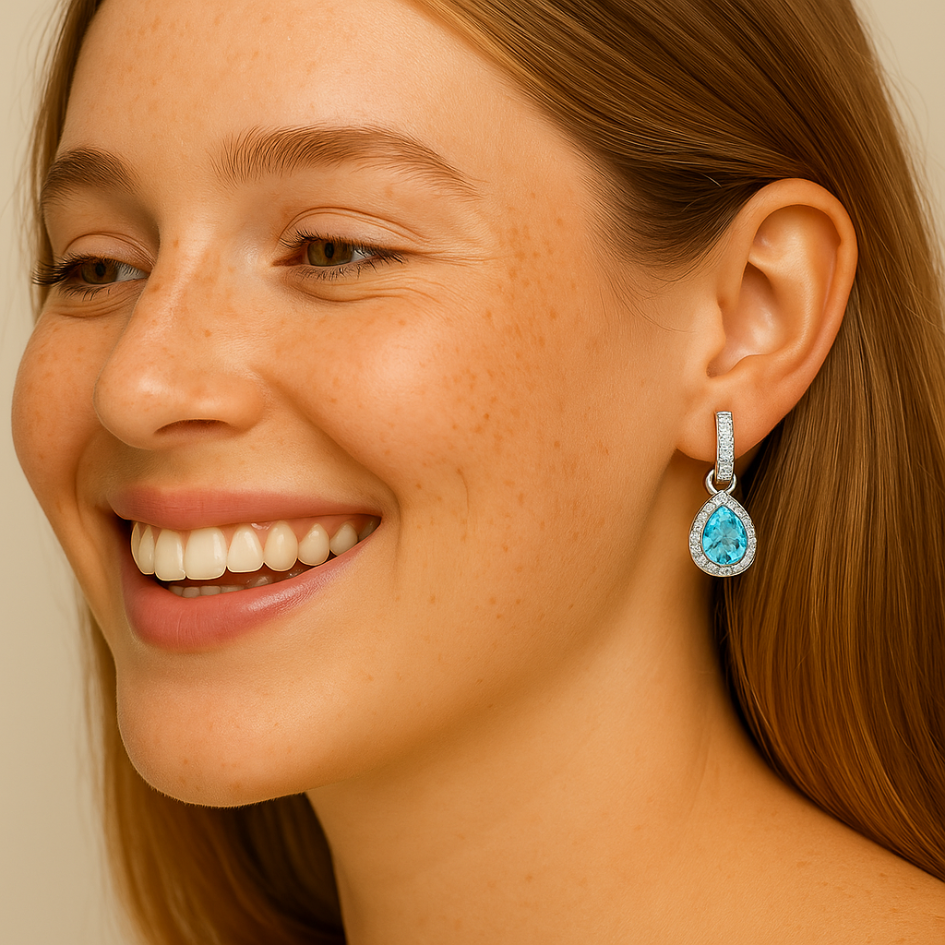 Aros Eternity Cristal Austria en Rodio con Charms-2