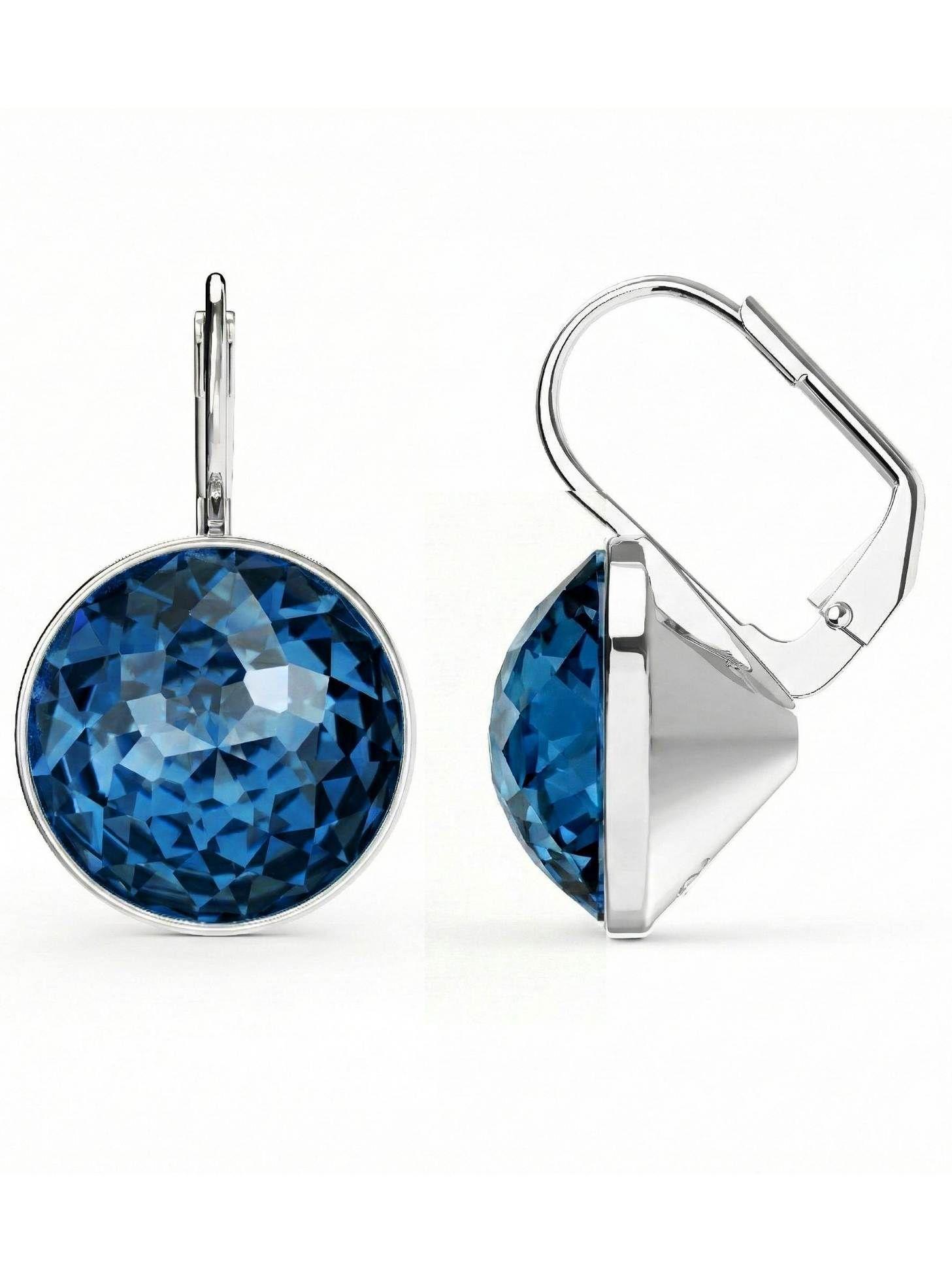 Aros Bella 14 mm con Cristales de Austria Mujer-4