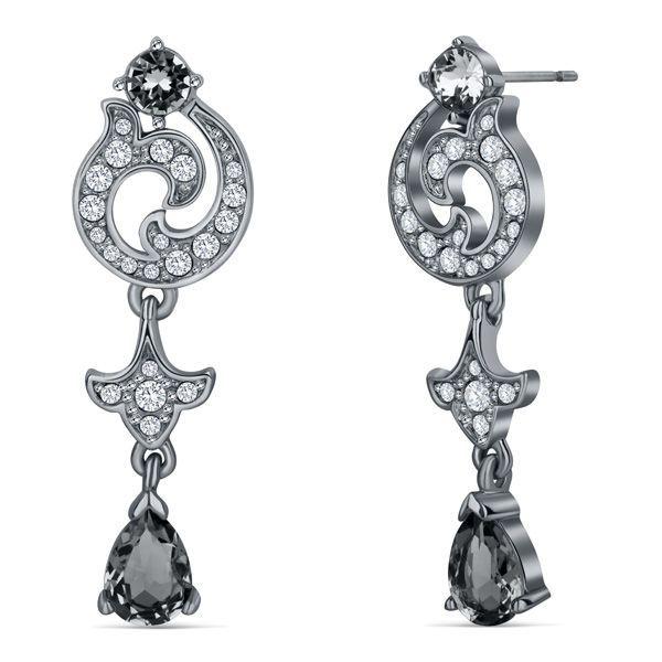 Aros colgantes Elizabeth  con cristales de Swarovski -0