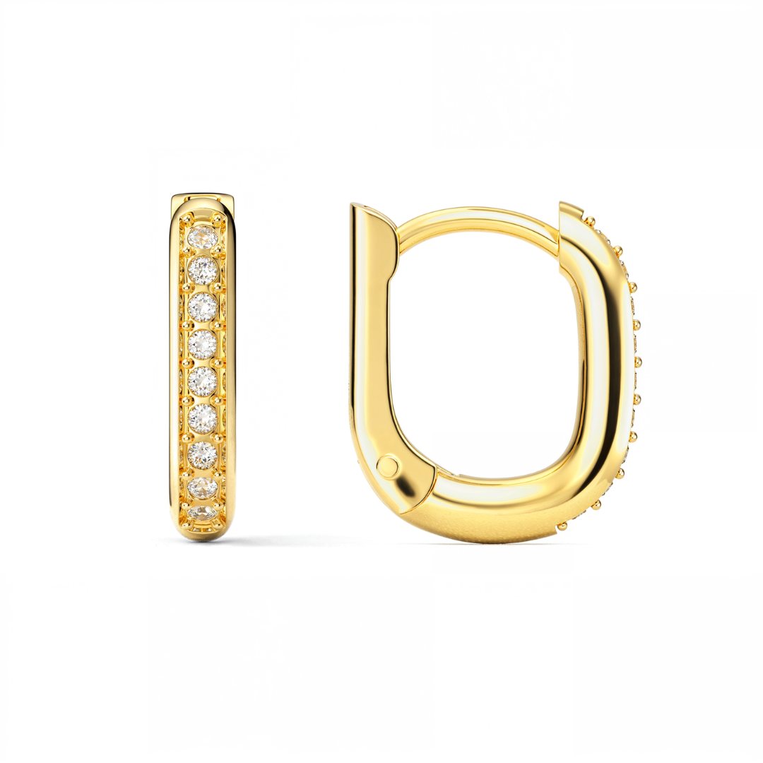 Pendientes Eternity 12 mm con Cristales-6