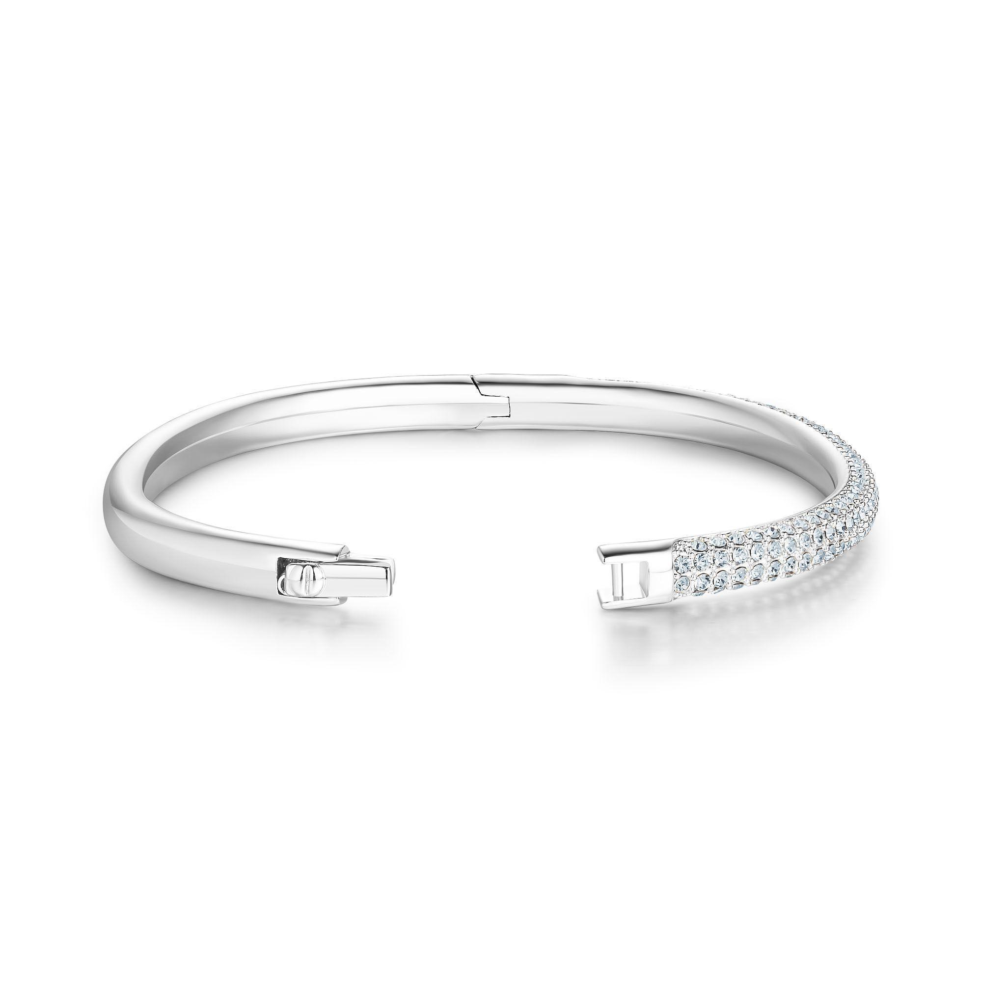 Pulsera Roca con Cristales de Austria en Rodio-4