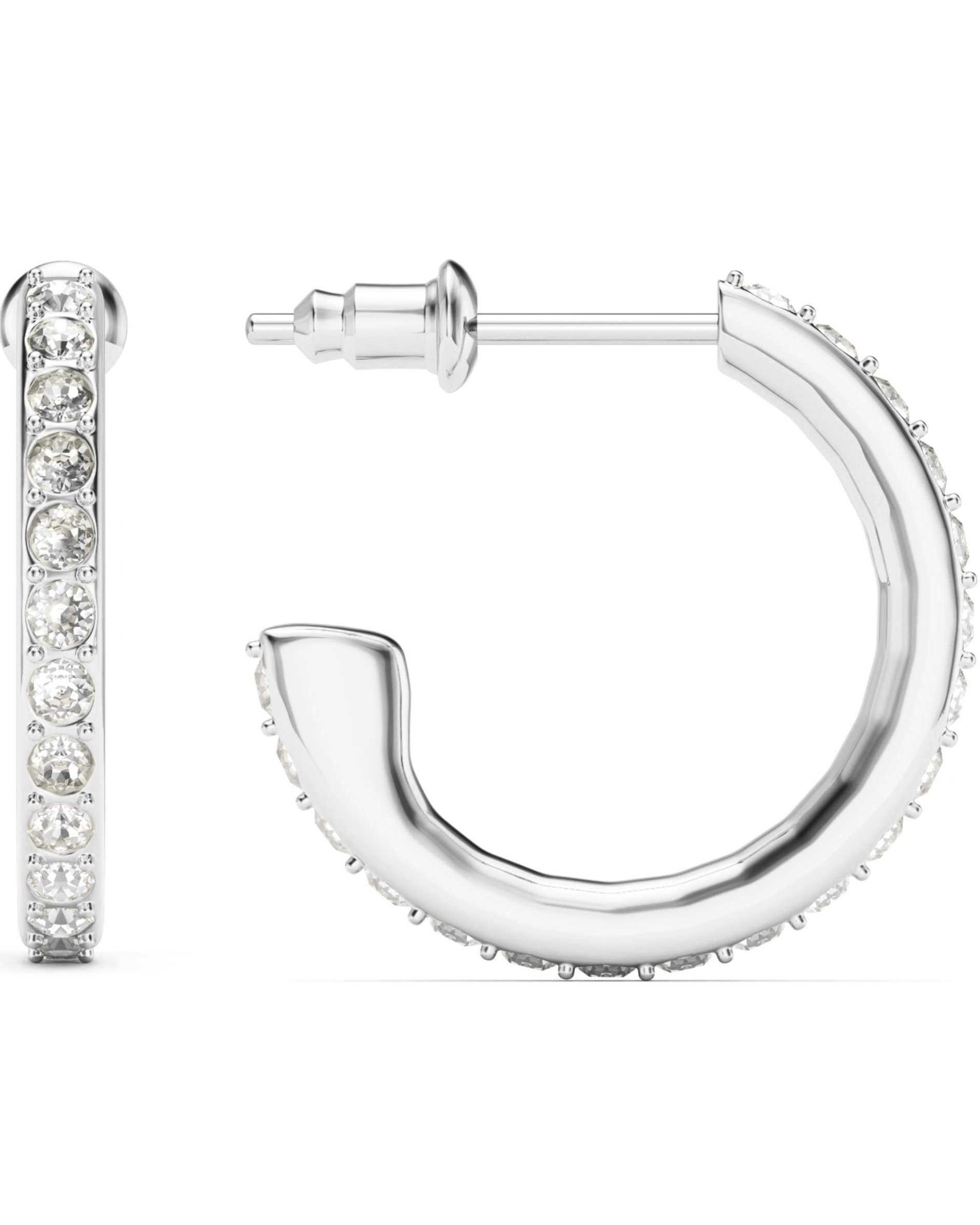 Argollas Eternity 18 mm Pavé – Cristales Austriacos en Rodio | Regalo o Auto Regalo-7