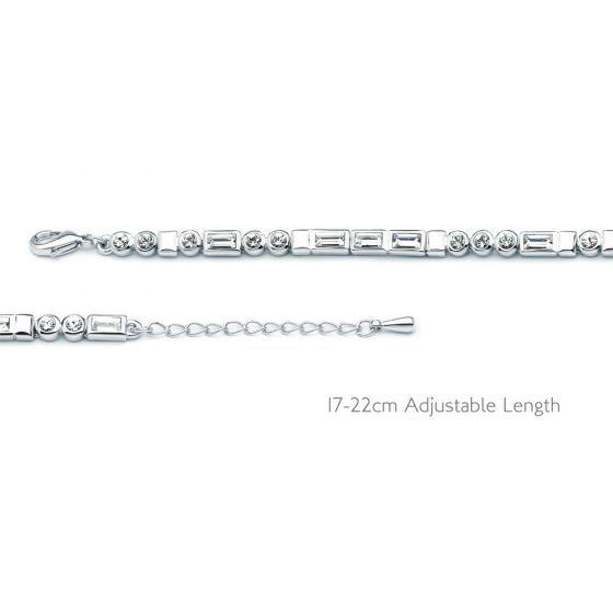 Pulsera Código Morse I Love You con cristal de Swarovski-2