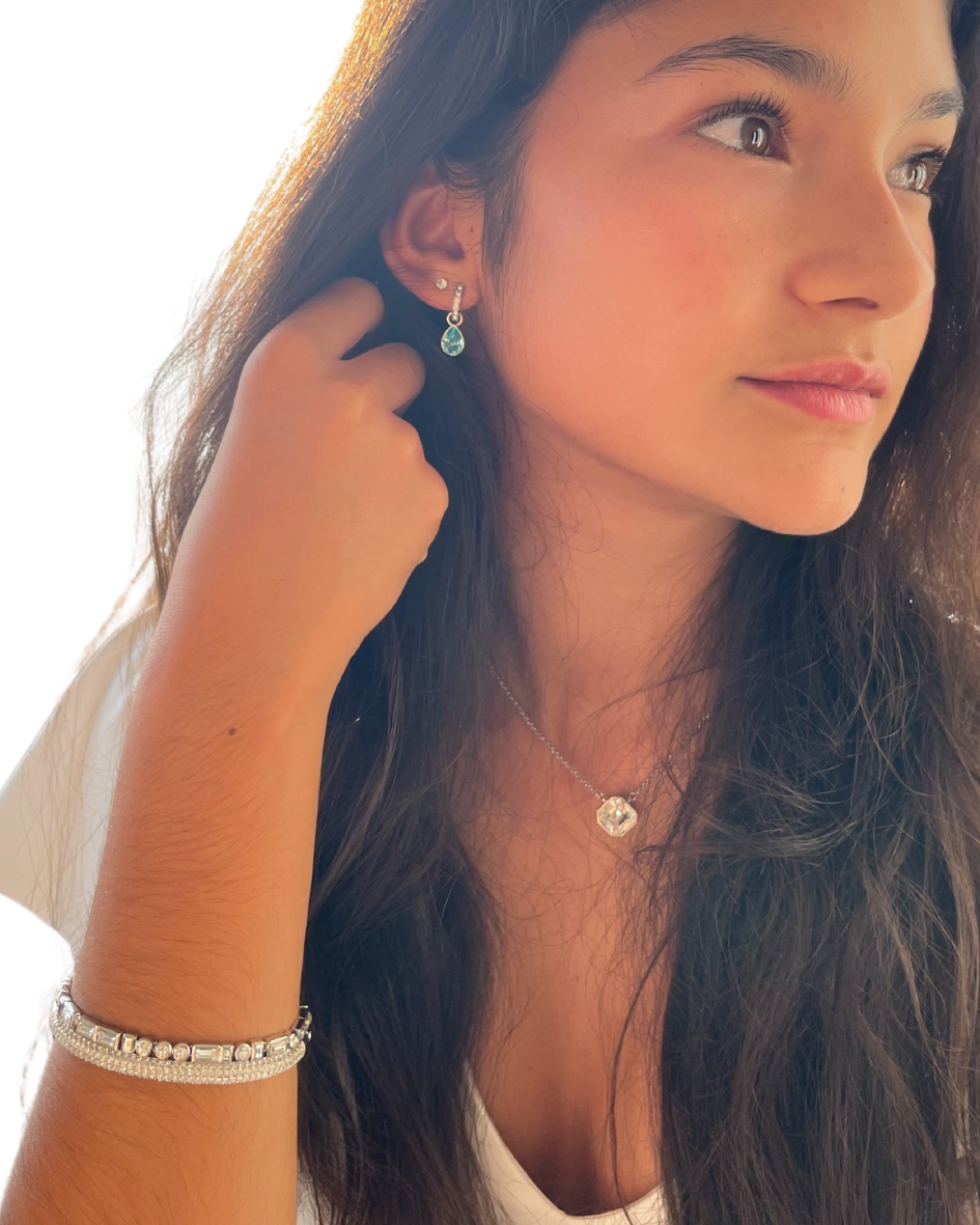 Pulsera Código Morse I Love You con cristal de Swarovski-2