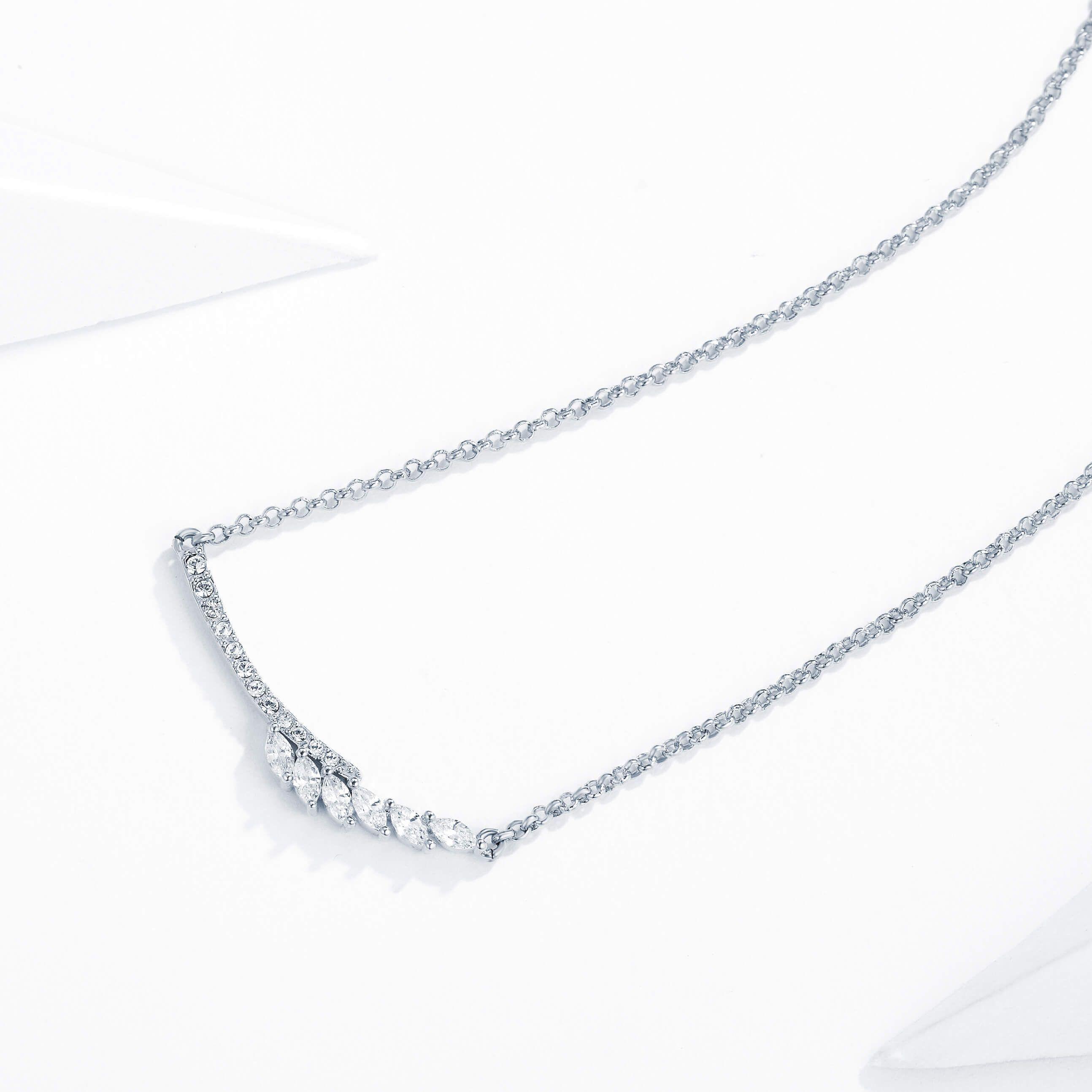 Collar Laeta César con Cristales de Austria en Rodio-5