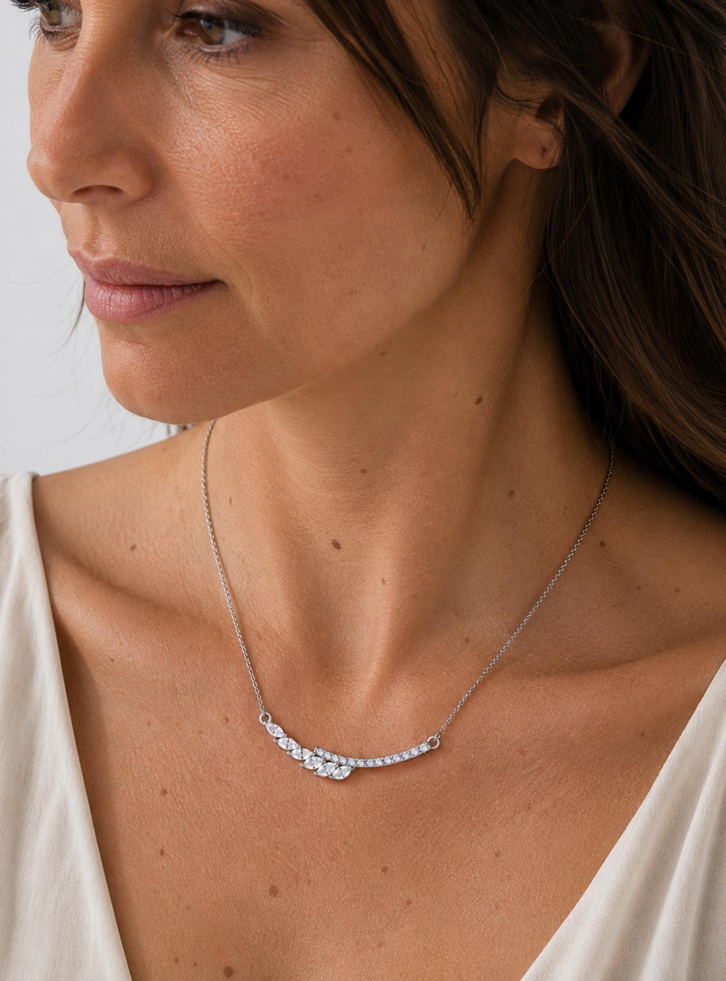 Collar Mujer con Cristales de Austria y Rodio – Laeta César-2