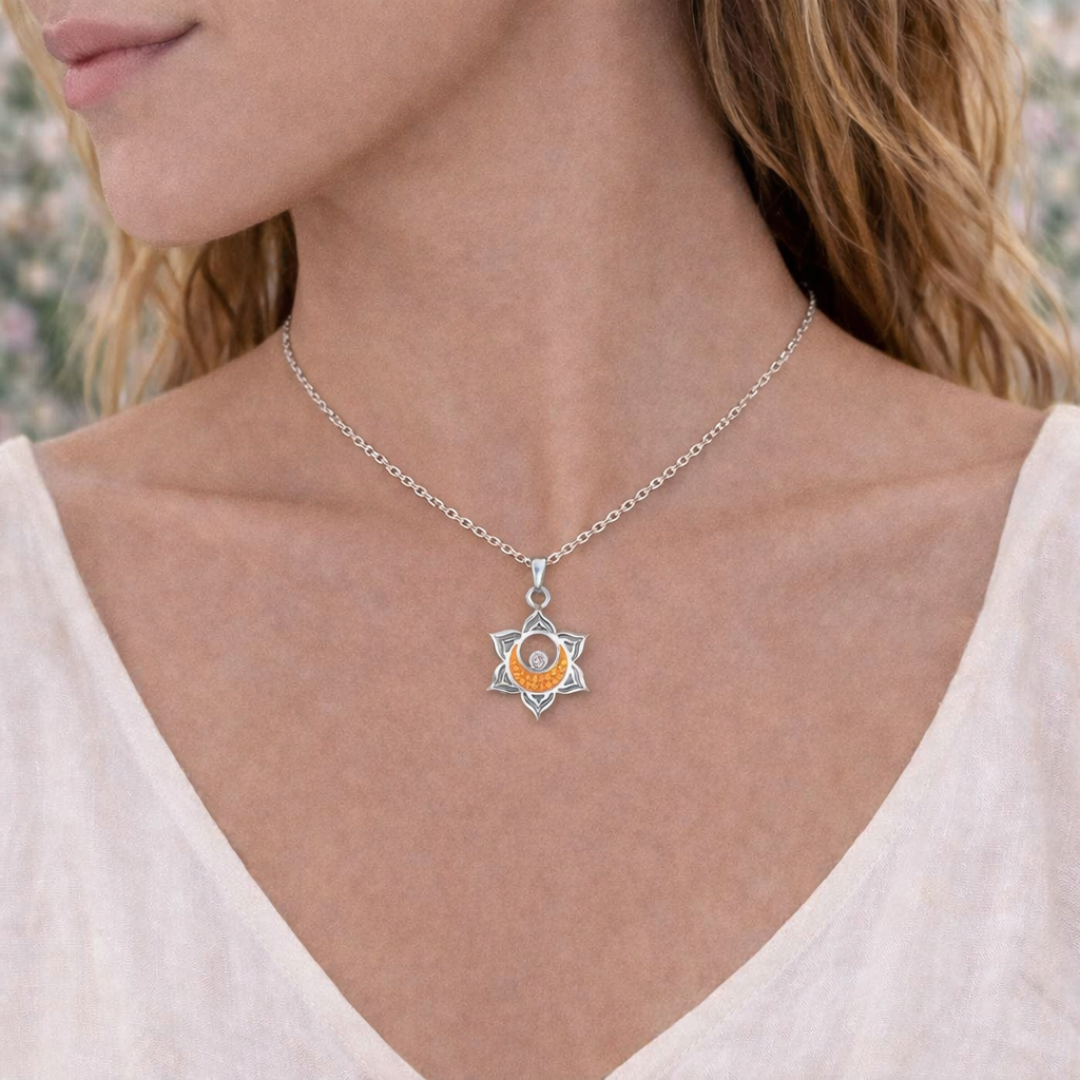 Collar Mystic Chakra Sacro con Cristales de Austria-2