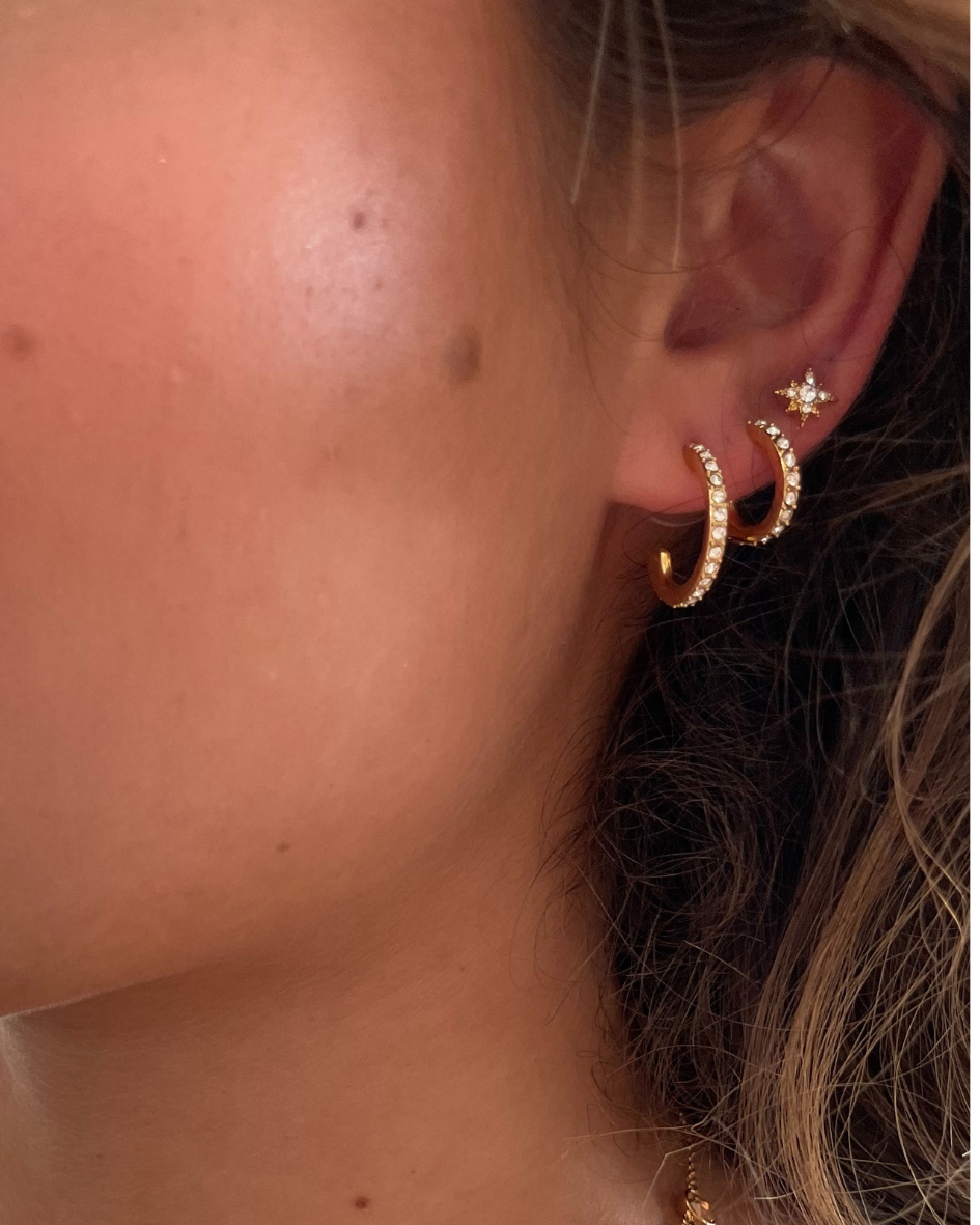 Argolla Eternity de 18 mm con Cristales de Austria en oro-2