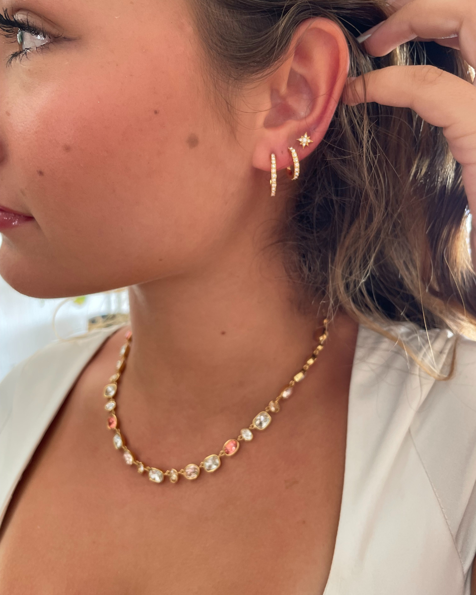 Argolla Eternity de 18 mm con Cristales de Austria en oro-3