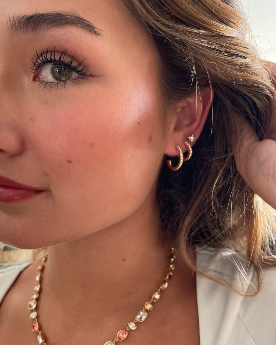 Argolla Eternity de 18 mm con Cristales de Austria en oro-4