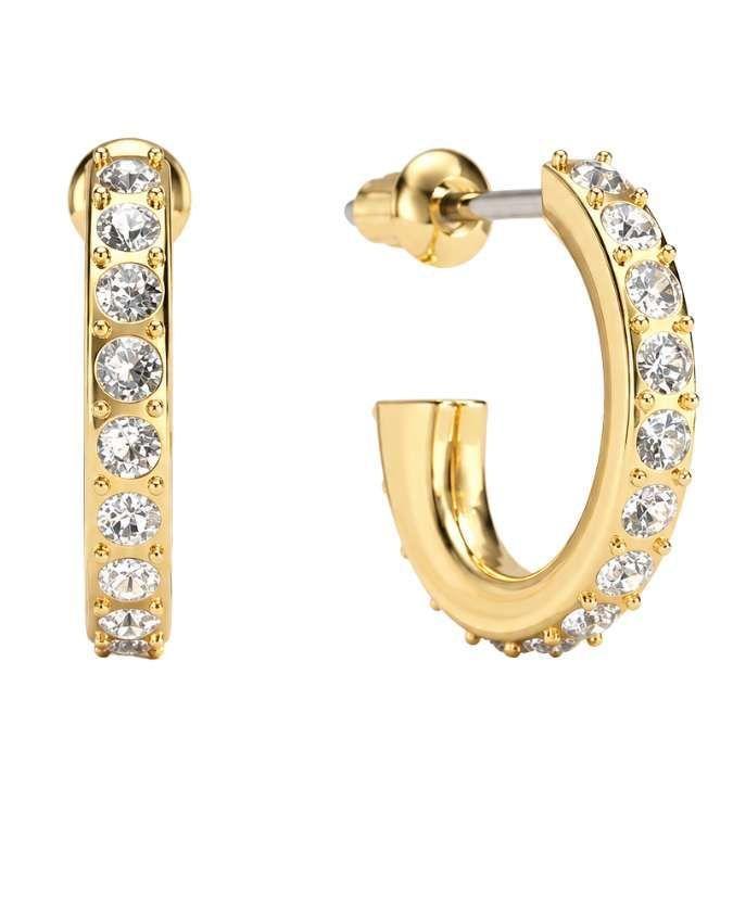 Argollas Mujer 14 mm Cristales Austria Pavé-0