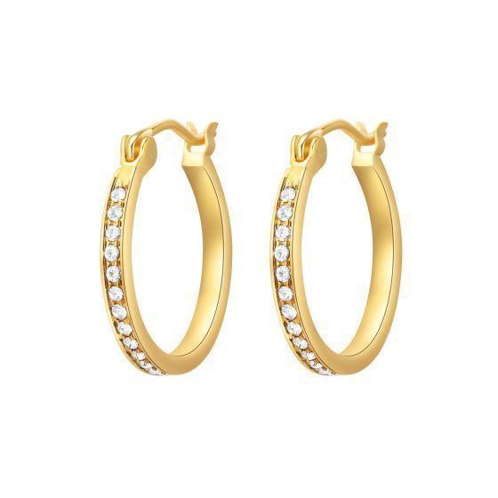 Argollas Eternity cerradas con cristal de Austria de 18mm-3