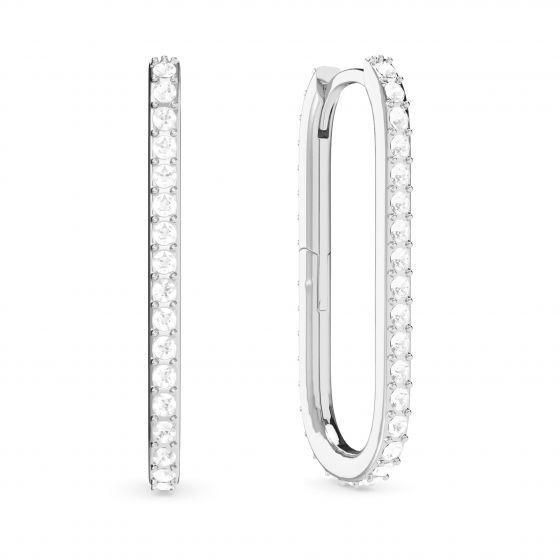 Argollas Grandes  Rectangulares Mix Carrier 31 mm en plata – Personaliza tu brillo con estilo-0