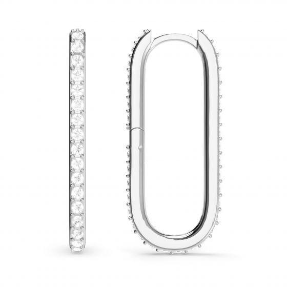 Argollas Grandes  Rectangulares Mix Carrier 31 mm en plata – Personaliza tu brillo con estilo-2