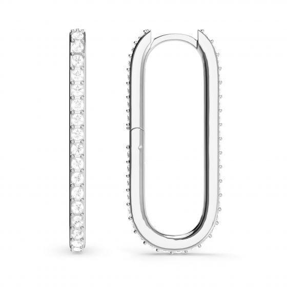 Argollas Grandes  Rectangulares Mix Carrier 31 mm en plata – Personaliza tu brillo con estilo-5