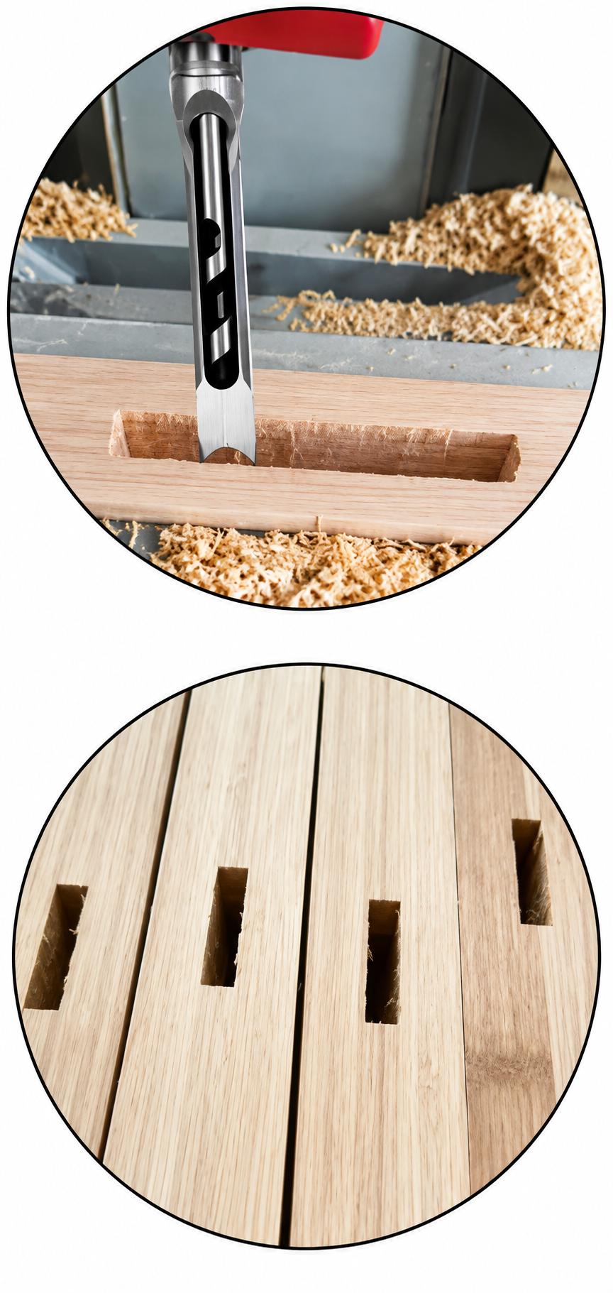 Broca Para Agujeros Cuadrados 4pcs Hss 6, 6.4, 8 Y 9.5mm-5