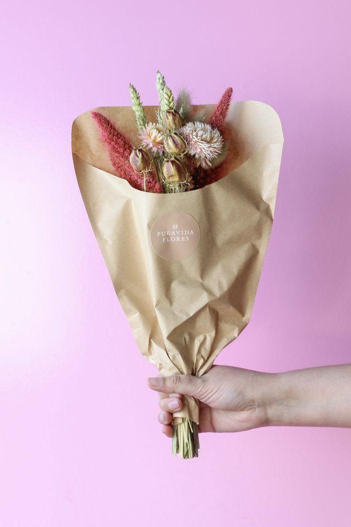 Flores Secas - Mini Cucurucho Rosé-1