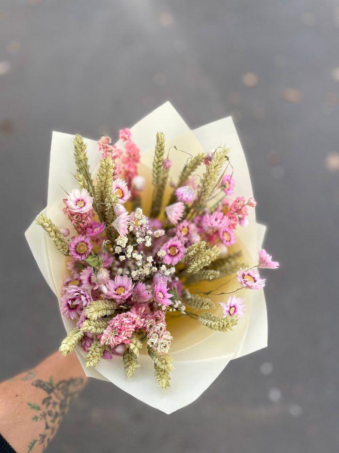 Flores Secas- Ramo Silvestre Rosado-1
