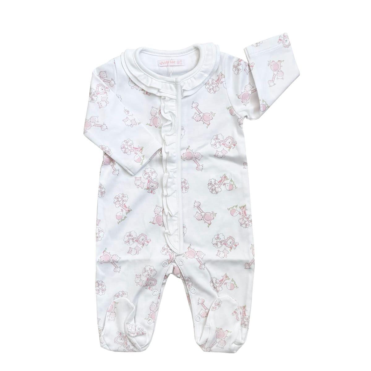 Enterito Leo Wawa Rosado Algodón Pima-0