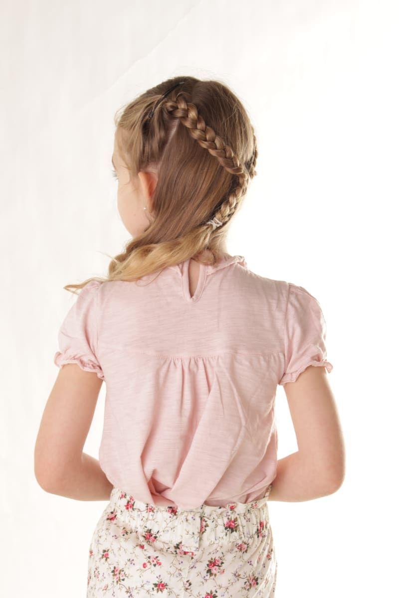 Blusa Niña Bebe M/C Maya Rosado Kids-3